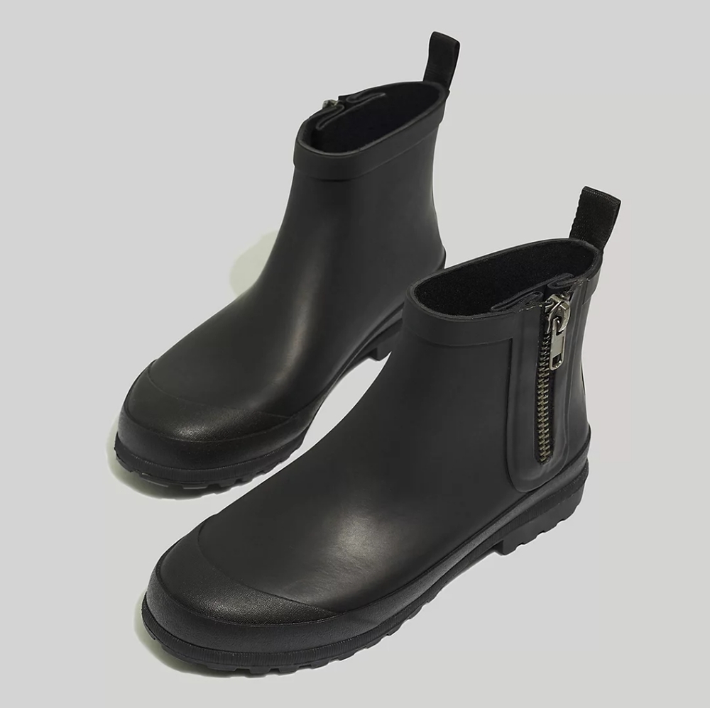 Madewell Zip-Up Lugsole Rain Boot